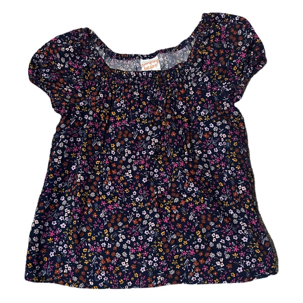 Jumping Beans Girls Floral Top Size 6